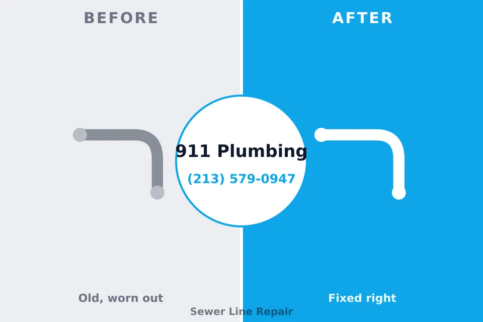 Before and after: plumbing company Watertown, MN